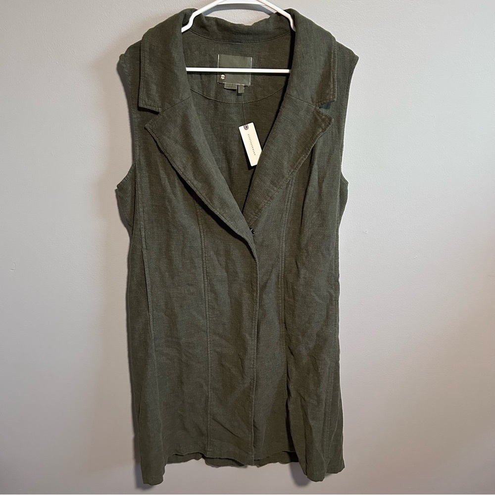 NWT Anthropologie Forrest Green Tank Style Dress-Lg